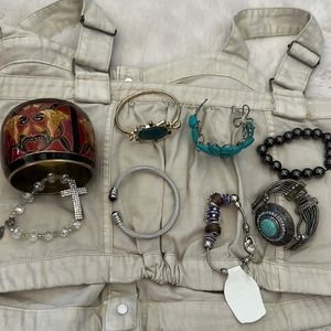 A LOT BUNDLED BRACELETS